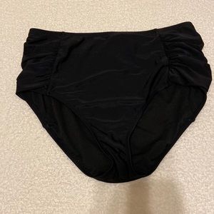 Black high waisted swim bottoms